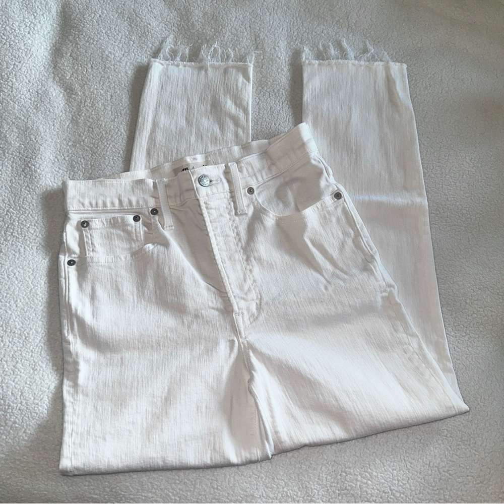 Madewell Perfect Vintage Crop Jeans in White